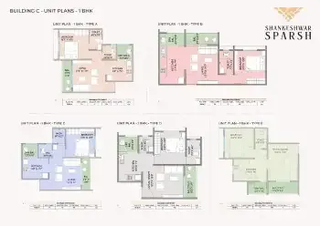 Anika Piccadilly 2 BHK floor plan Type 1